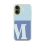 スリムプロテクションケース［ オリジナル - initial two tone - M blue ］