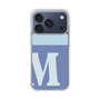 スリムプロテクションケース［ オリジナル - initial two tone - M blue ］