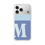 スリムプロテクションケース［ オリジナル - initial two tone - M blue ］