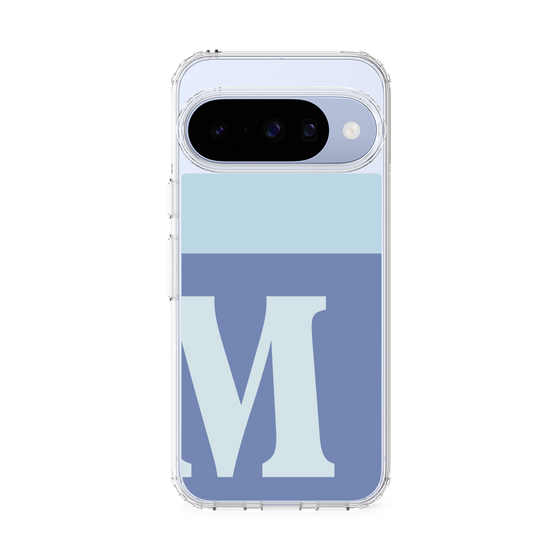 スリムプロテクションケース［ オリジナル - initial two tone - M blue ］