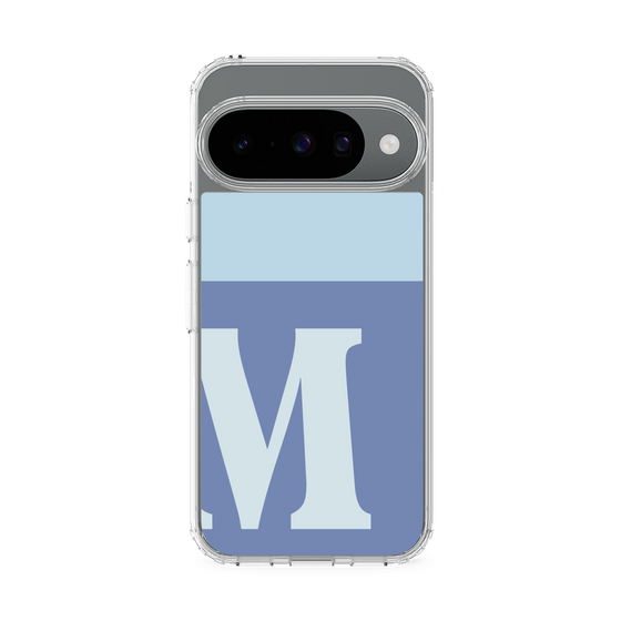 スリムプロテクションケース［ オリジナル - initial two tone - M blue ］