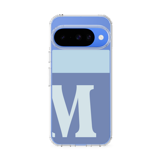 スリムプロテクションケース［ オリジナル - initial two tone - M blue ］
