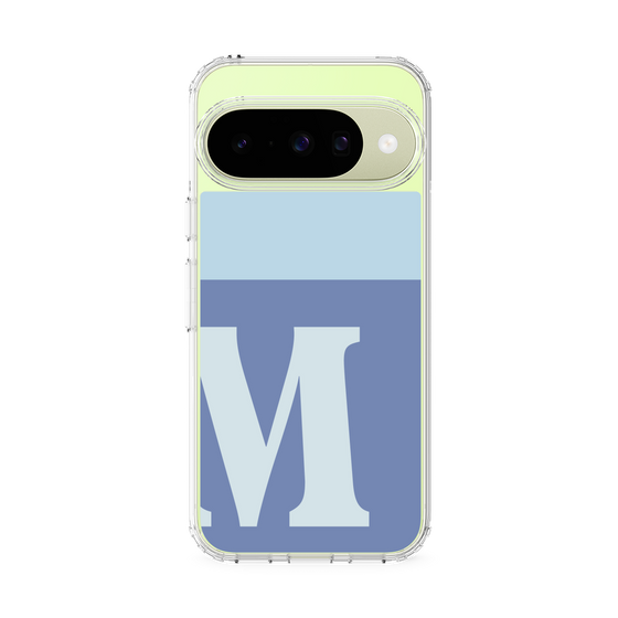 スリムプロテクションケース［ オリジナル - initial two tone - M blue ］