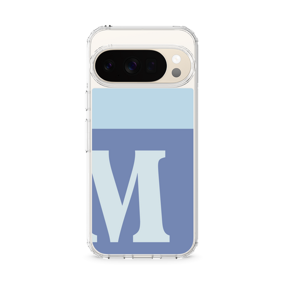 スリムプロテクションケース［ オリジナル - initial two tone - M blue ］