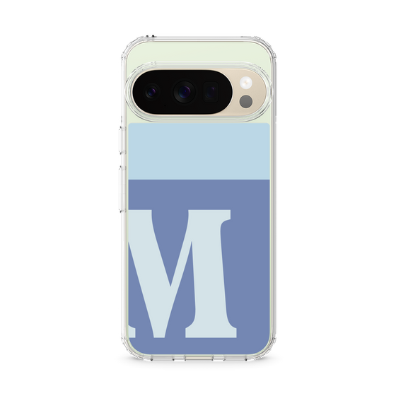 スリムプロテクションケース［ オリジナル - initial two tone - M blue ］