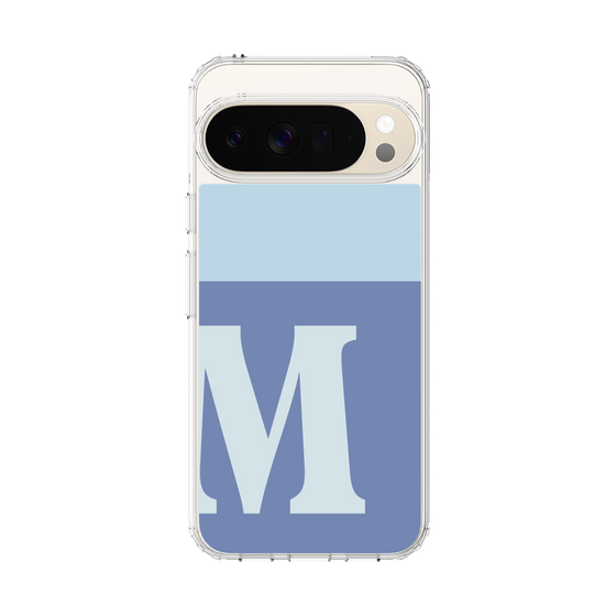 スリムプロテクションケース［ オリジナル - initial two tone - M blue ］
