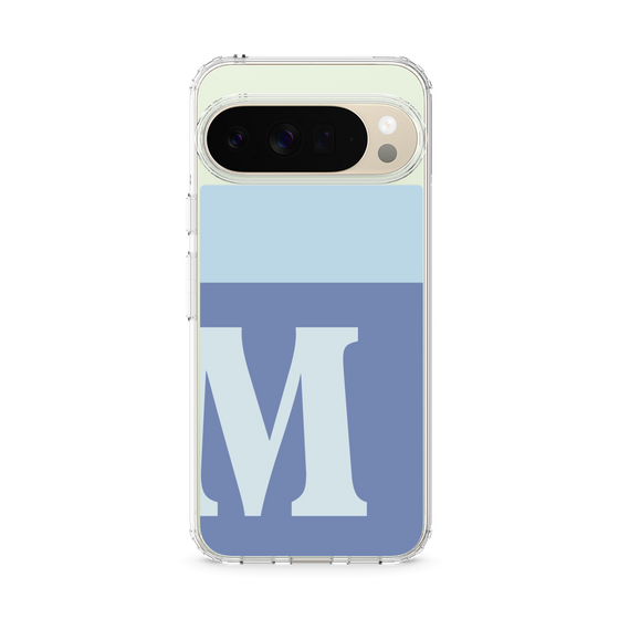 スリムプロテクションケース［ オリジナル - initial two tone - M blue ］