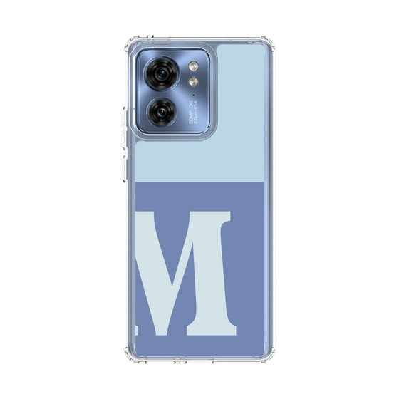 スリムプロテクションケース［ オリジナル - initial two tone - M blue ］