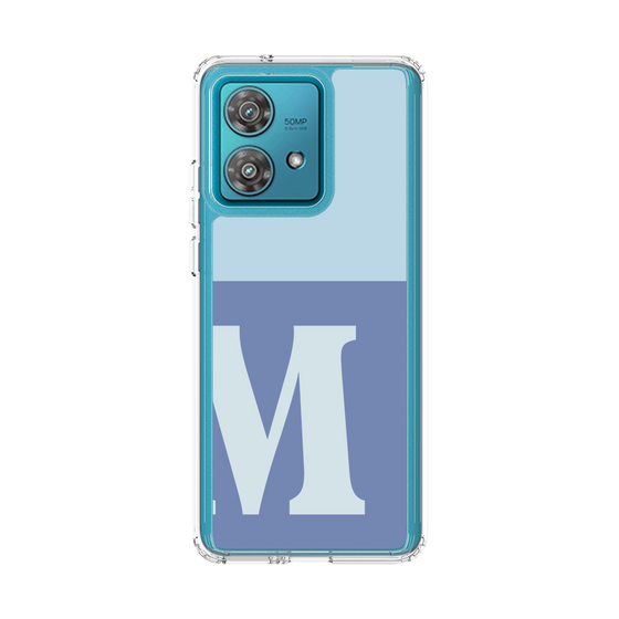 スリムプロテクションケース［ オリジナル - initial two tone - M blue ］