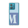 スリムプロテクションケース［ オリジナル - initial two tone - M blue ］