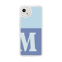 スリムプロテクションケース［ オリジナル - initial two tone - M blue ］