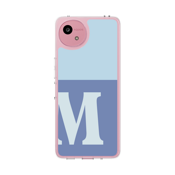 スリムプロテクションケース［ オリジナル - initial two tone - M blue ］