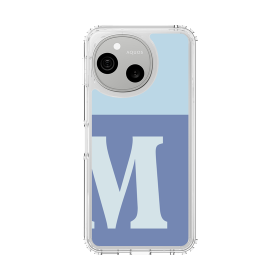 スリムプロテクションケース［ オリジナル - initial two tone - M blue ］