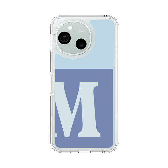 スリムプロテクションケース［ オリジナル - initial two tone - M blue ］