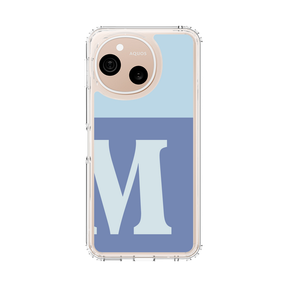 スリムプロテクションケース［ オリジナル - initial two tone - M blue ］