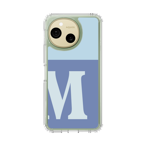 スリムプロテクションケース［ オリジナル - initial two tone - M blue ］
