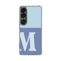 スリムプロテクションケース［ オリジナル - initial two tone - M blue ］