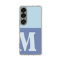 スリムプロテクションケース［ オリジナル - initial two tone - M blue ］