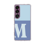 スリムプロテクションケース［ オリジナル - initial two tone - M blue ］