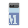 スリムプロテクションケース［ オリジナル - initial two tone - M blue ］