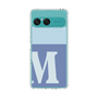 スリムプロテクションケース［ オリジナル - initial two tone - M blue ］