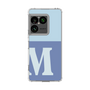 スリムプロテクションケース［ オリジナル - initial two tone - M blue ］