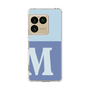 スリムプロテクションケース［ オリジナル - initial two tone - M blue ］