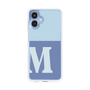スリムプロテクションケース［ オリジナル - initial two tone - M blue ］