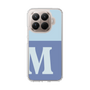 スリムプロテクションケース［ オリジナル - initial two tone - M blue ］