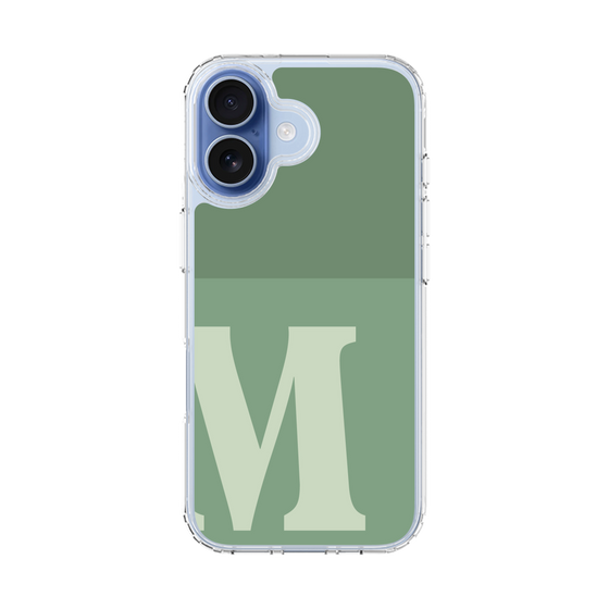 スリムプロテクションケース［ オリジナル - initial two tone - M green ］