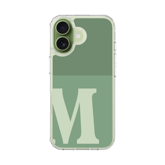 スリムプロテクションケース［ オリジナル - initial two tone - M green ］