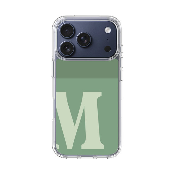 スリムプロテクションケース［ オリジナル - initial two tone - M green ］