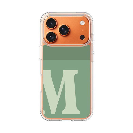 スリムプロテクションケース［ オリジナル - initial two tone - M green ］