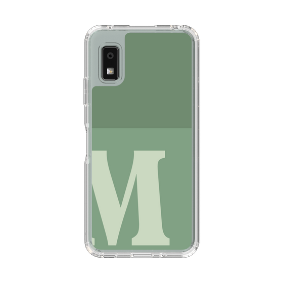 スリムプロテクションケース［ オリジナル - initial two tone - M green ］