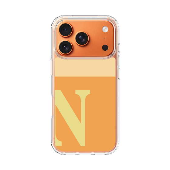 スリムプロテクションケース［ オリジナル - initial two tone - N orange ］