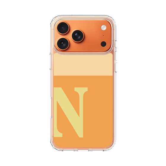スリムプロテクションケース［ オリジナル - initial two tone - N orange ］