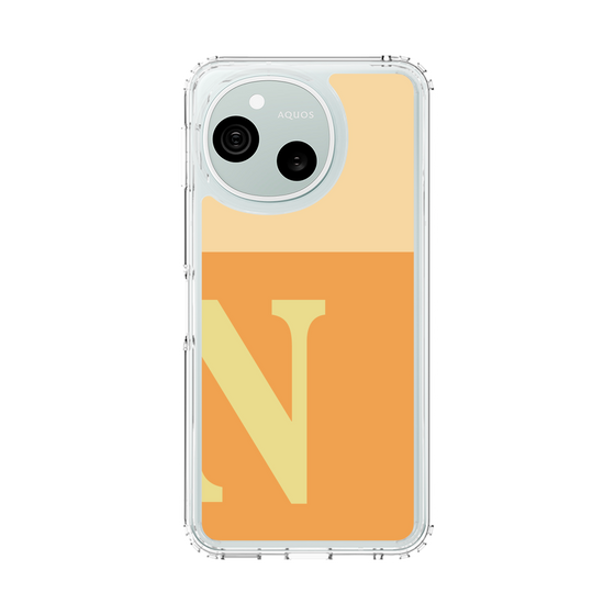 スリムプロテクションケース［ オリジナル - initial two tone - N orange ］