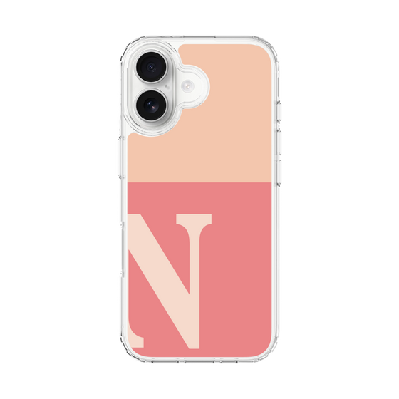 スリムプロテクションケース［ オリジナル - initial two tone - N pink ］