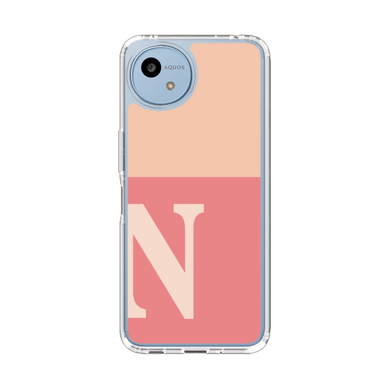 スリムプロテクションケース［ オリジナル - initial two tone - N pink ］
