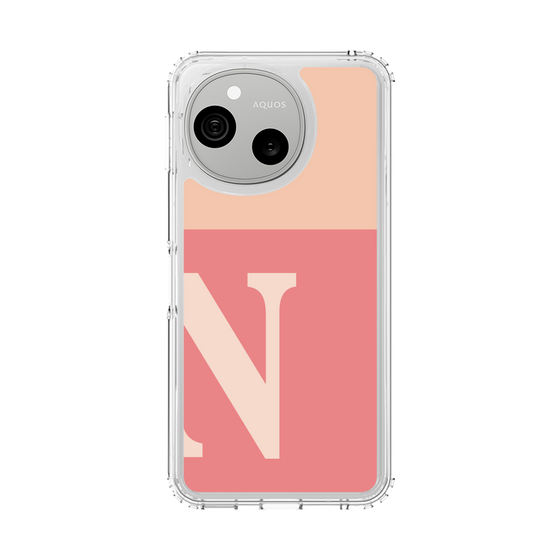 スリムプロテクションケース［ オリジナル - initial two tone - N pink ］