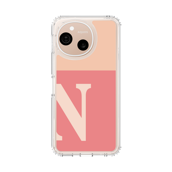 スリムプロテクションケース［ オリジナル - initial two tone - N pink ］