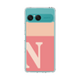 スリムプロテクションケース［ オリジナル - initial two tone - N pink ］