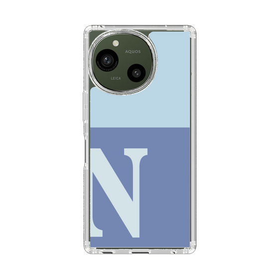 スリムプロテクションケース［ オリジナル - initial two tone - N blue ］