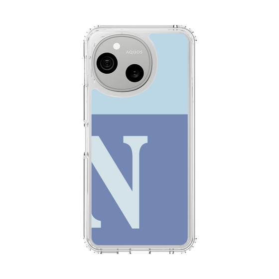 スリムプロテクションケース［ オリジナル - initial two tone - N blue ］