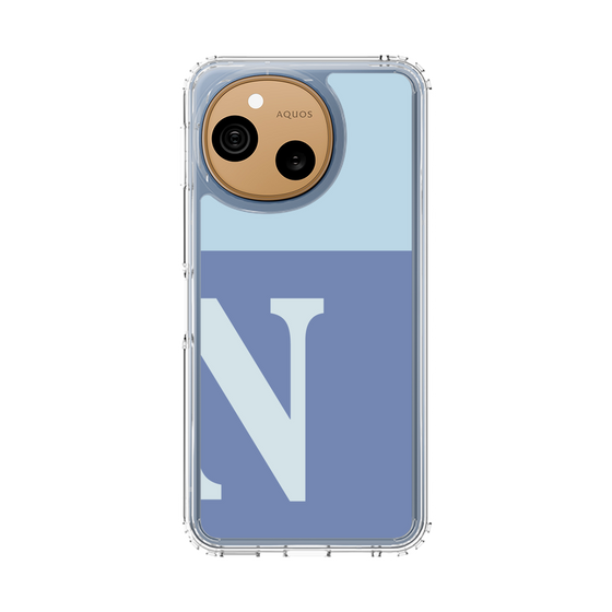 スリムプロテクションケース［ オリジナル - initial two tone - N blue ］