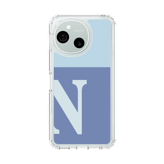 スリムプロテクションケース［ オリジナル - initial two tone - N blue ］