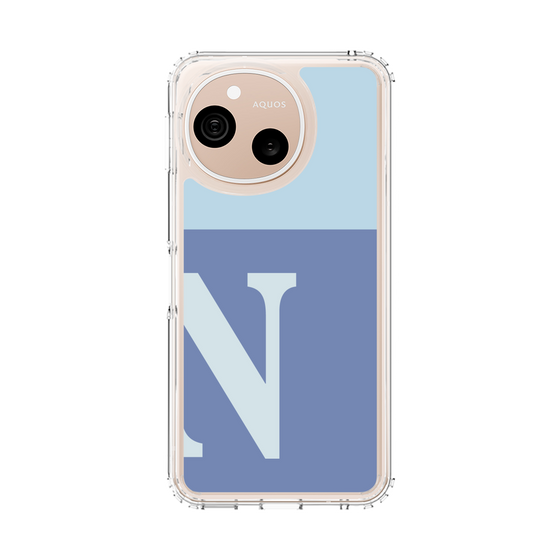 スリムプロテクションケース［ オリジナル - initial two tone - N blue ］