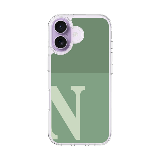 スリムプロテクションケース［ オリジナル - initial two tone - N green ］