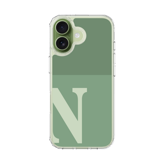 スリムプロテクションケース［ オリジナル - initial two tone - N green ］