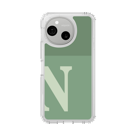 スリムプロテクションケース［ オリジナル - initial two tone - N green ］